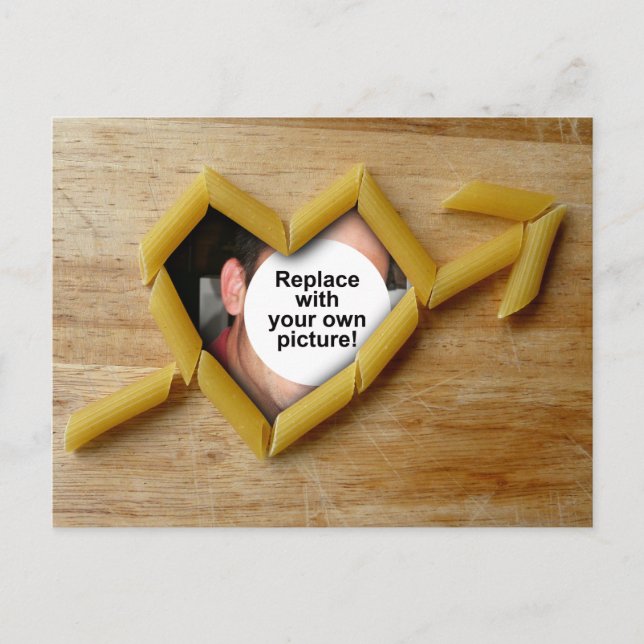 Penne Love Postcard Photo Template (Front)