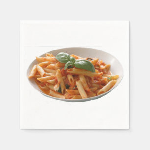 "Penne Pasta" design paper napkins