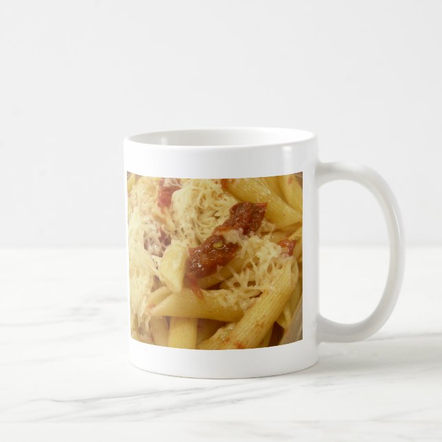 Penne pasta, tomatoes & cheese coffee mug (Right)