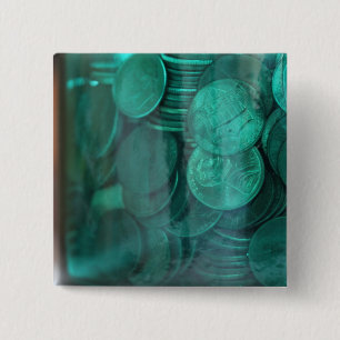 Pennies 15 Cm Square Badge