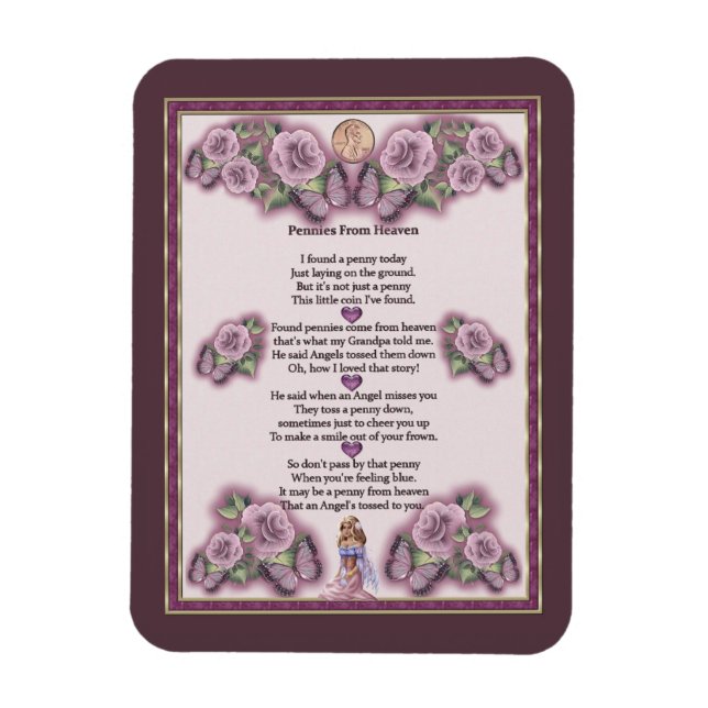 Pennies From Heaven Angel Magnet (Vertical)