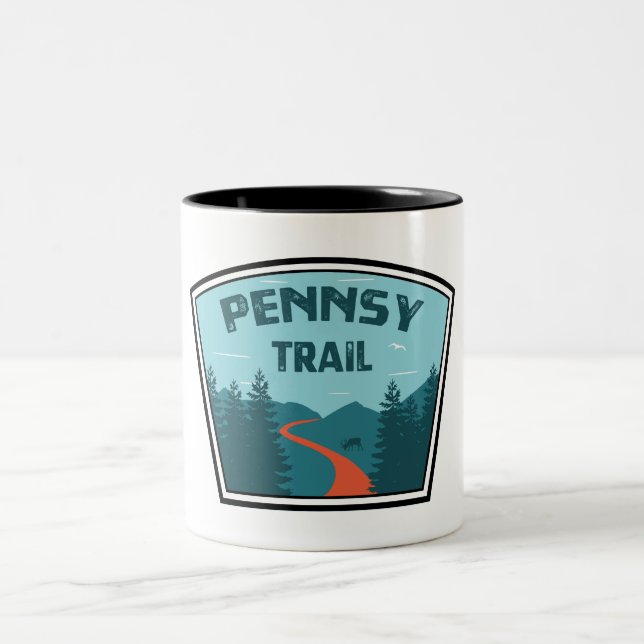 Pennsy Trail Indianapolis Two-Tone Coffee Mug (Center)