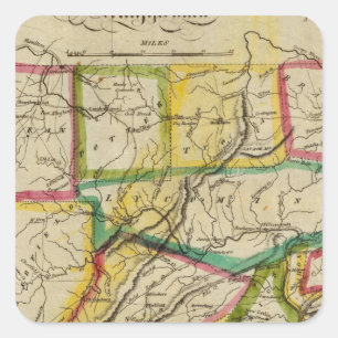 Pennsylvania 1818 Edition Square Sticker