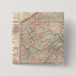 Pennsylvania 4 15 cm square badge