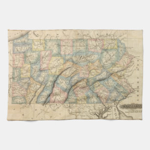 Pennsylvania 8 tea towel