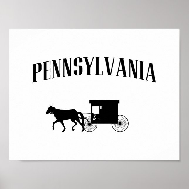 Pennsylvania Amish Carriage Poster (Front)