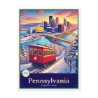 Pennsylvania | Anime Style Cel Shaded Postcard
