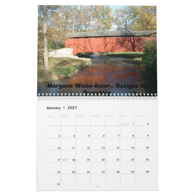 Pennsylvania at it's BESt! Calendar (Jan 2027)