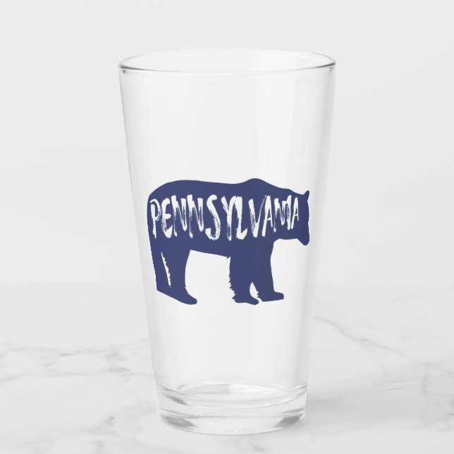 Pennsylvania Bear Glass (Front)