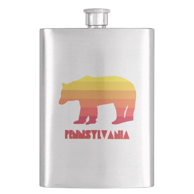 Pennsylvania Bear Hip Flask (Front)