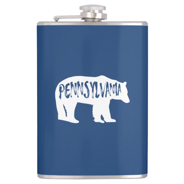 Pennsylvania Bear Hip Flask (Front)