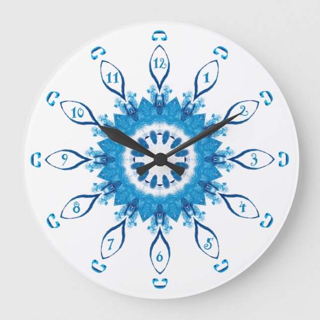 Pennsylvania Blue Numbered Large Clock (Front)