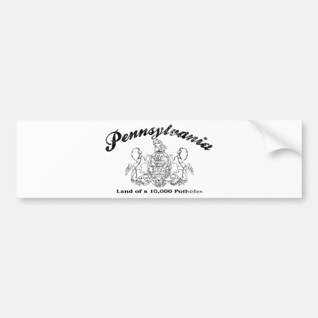 Pennsylvania Bumper Sticker (Front)