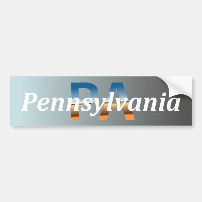 Pennsylvania Bumper Sticker (Front)