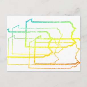 pennsylvania chill blur postcard