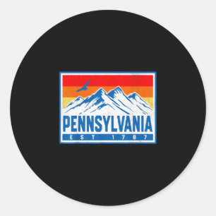 Pennsylvania classic round sticker