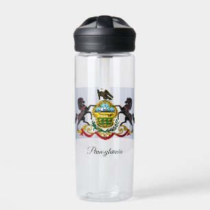 Pennsylvania Coat of Arms, Flag, Pennsylvania Water Bottle