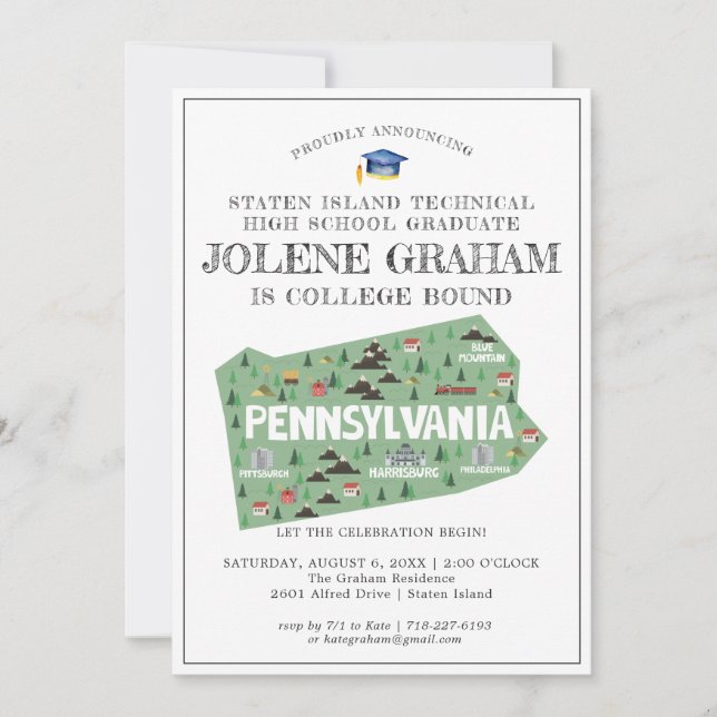 Pennsylvania | College Bound Graduation Party (Front)