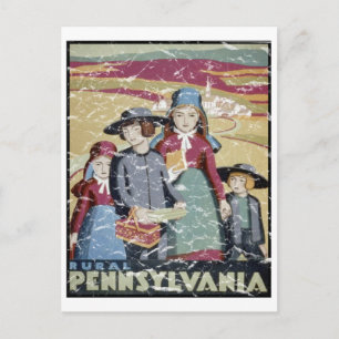 Pennsylvania - distressed postcard