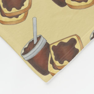 Pennsylvania Dutch Canned Apple Butter Amish Food Fleece Blanket