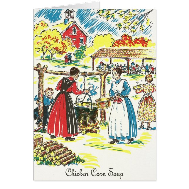 Pennsylvania Dutch Chicken Corn Soup Recipe (Front)