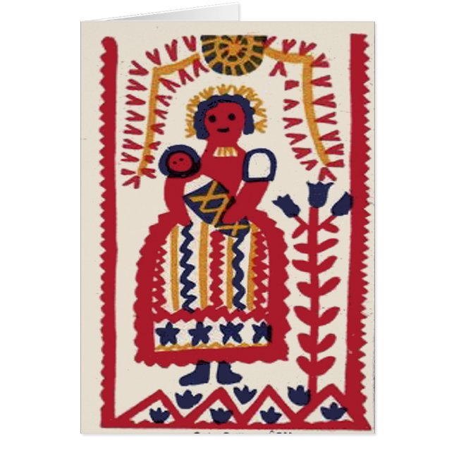 Pennsylvania Dutch Folk Art Madonna (Front)