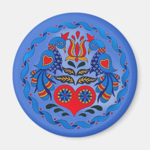 Pennsylvania Dutch Hex Blue Birds Magnet