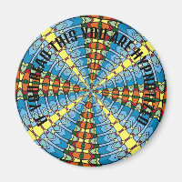 Pennsylvania Dutch Hex Sign Spring Green and Blue