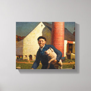 Pennsylvania Farmer by Newell Convers Wyeth Canvas Print