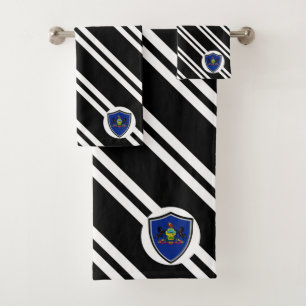 Pennsylvania flag bath towel set