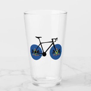 Pennsylvania Flag Cycling Glass