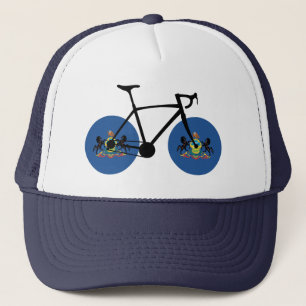 Pennsylvania Flag Cycling Trucker Hat