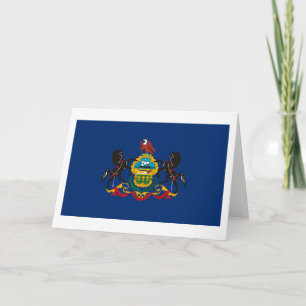 Pennsylvania Flag Greeting Card