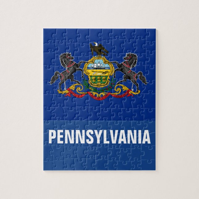 PENNSYLVANIA FLAG JIGSAW PUZZLE (Vertical)