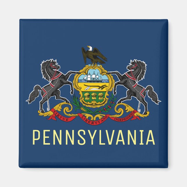 Pennsylvania Flag Magnet (Front)