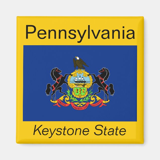 Pennsylvania Flag Magnet (Front)