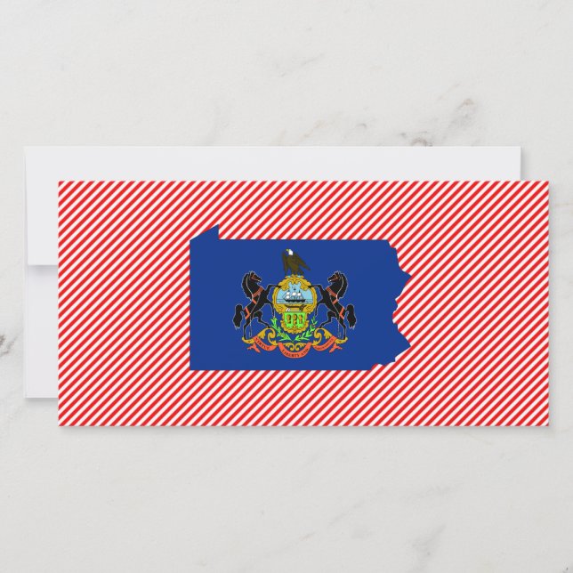 Pennsylvania Flag Map (Front)