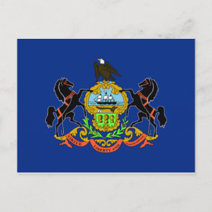 Pennsylvania Flag Postcard