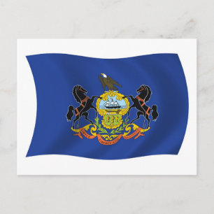 Pennsylvania Flag Postcard