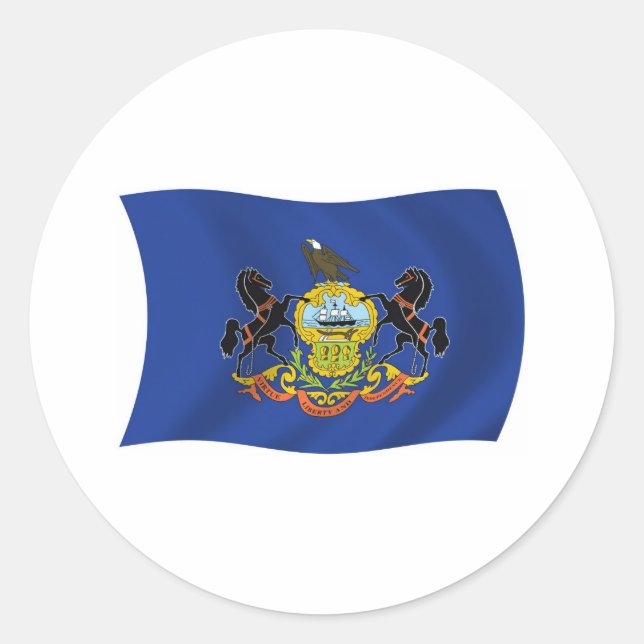 Pennsylvania Flag Sticker (Front)