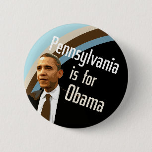 Pennsylvania for Obama 6 Cm Round Badge