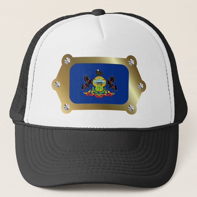 Pennsylvania framed Flag Hat (Front)
