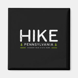 Pennsylvania Hickory Run State Park Hike Tree Retr Magnet