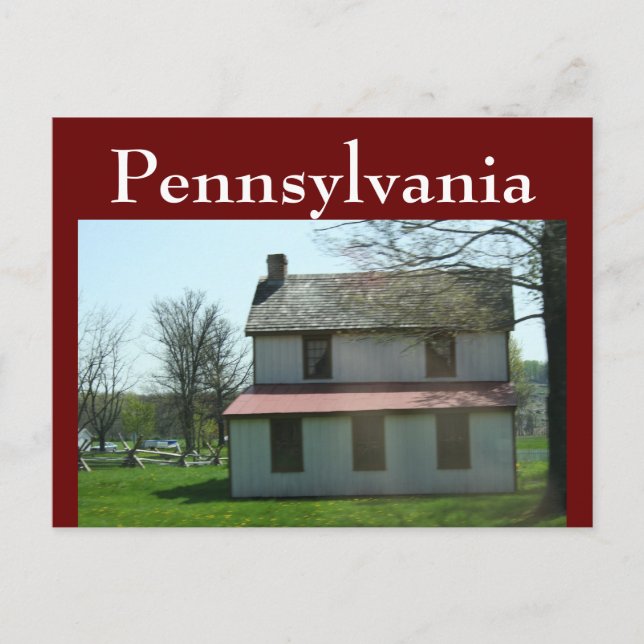 Pennsylvania Historical Home Postcard (Front)