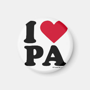 PENNSYLVANIA - "I LOVE PA" "I LOVE PENNSYLVANIA" MAGNET