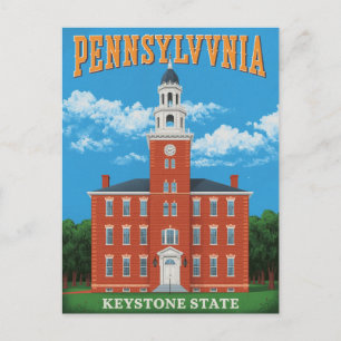 Pennsylvania Keystone State Postcard