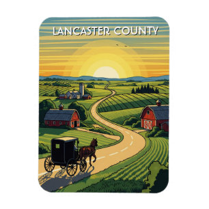 Pennsylvania Lancaster County Travel Magnet