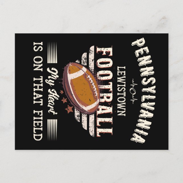 Pennsylvania Lewistown American Football Postcard (Front)