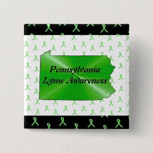 Pennsylvania Lyme Disease Awareness Button