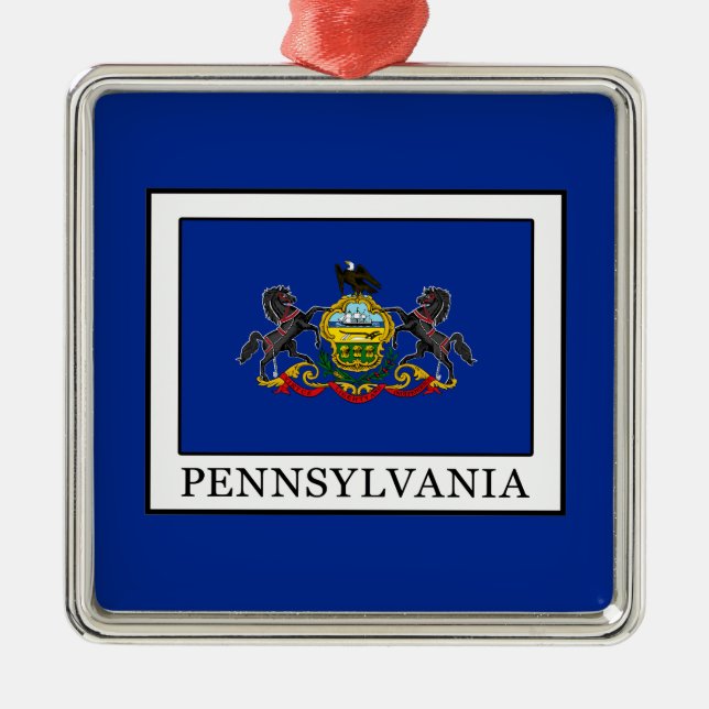 Pennsylvania Metal Tree Decoration (Front)